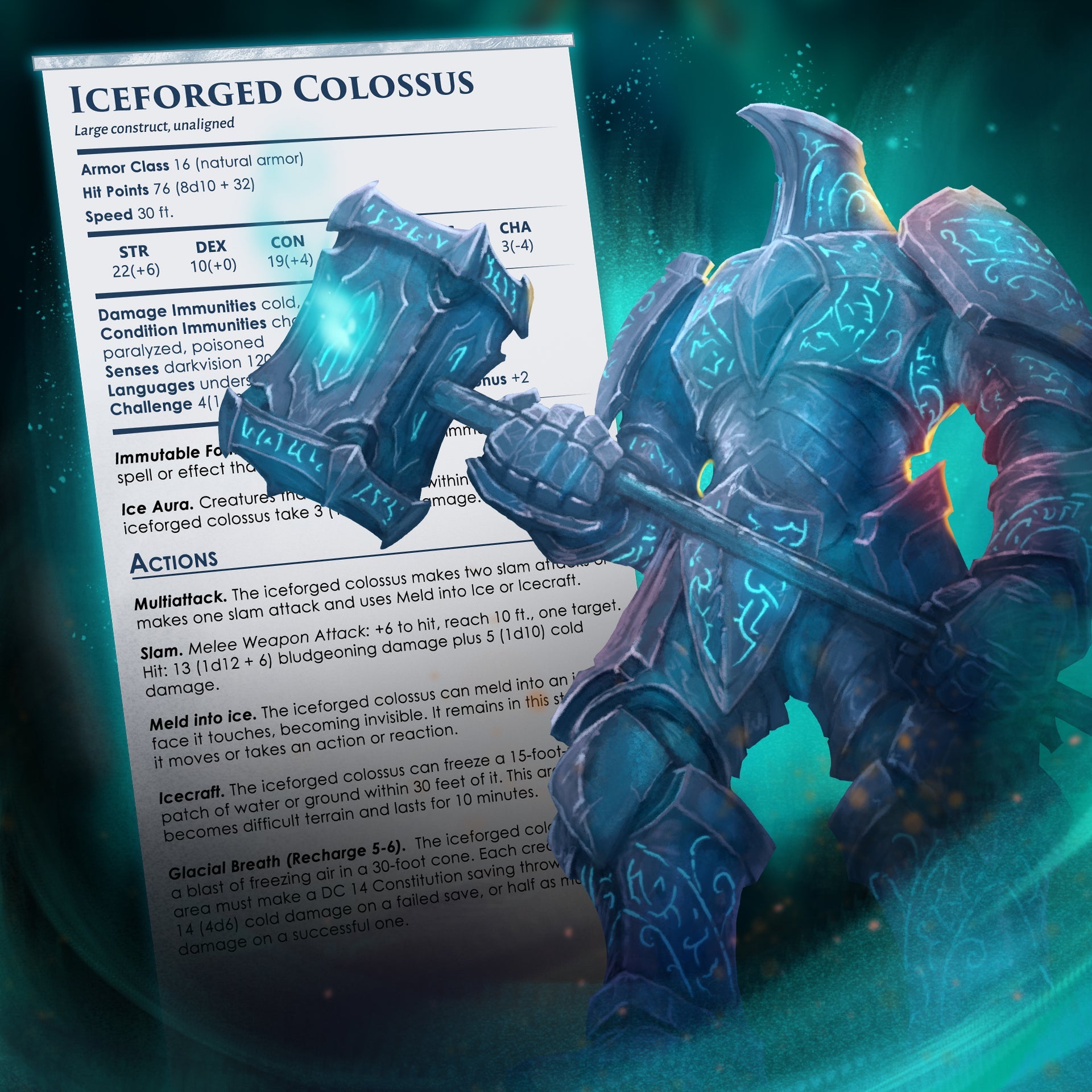 Iceforged Colossus | Free D&D 5e Monster