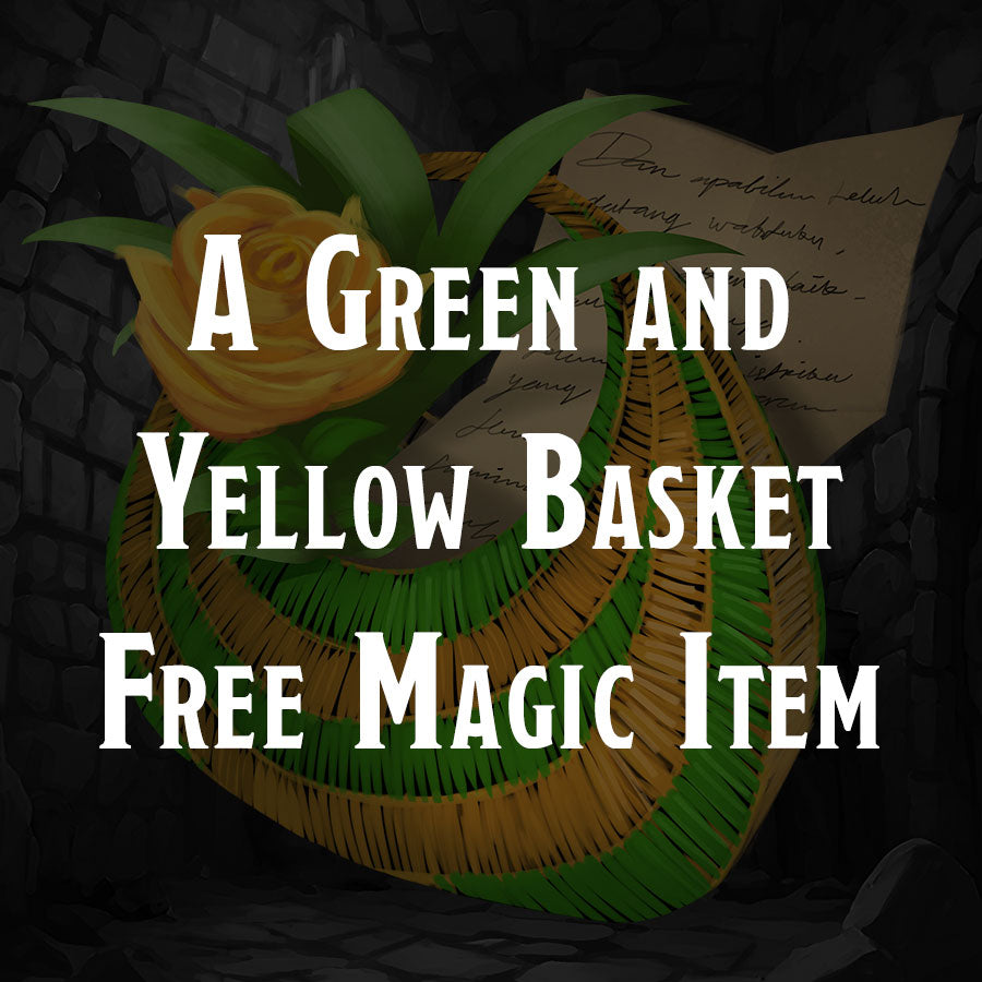 A Green and Yellow Basket | Free D&D 5e Magic Item