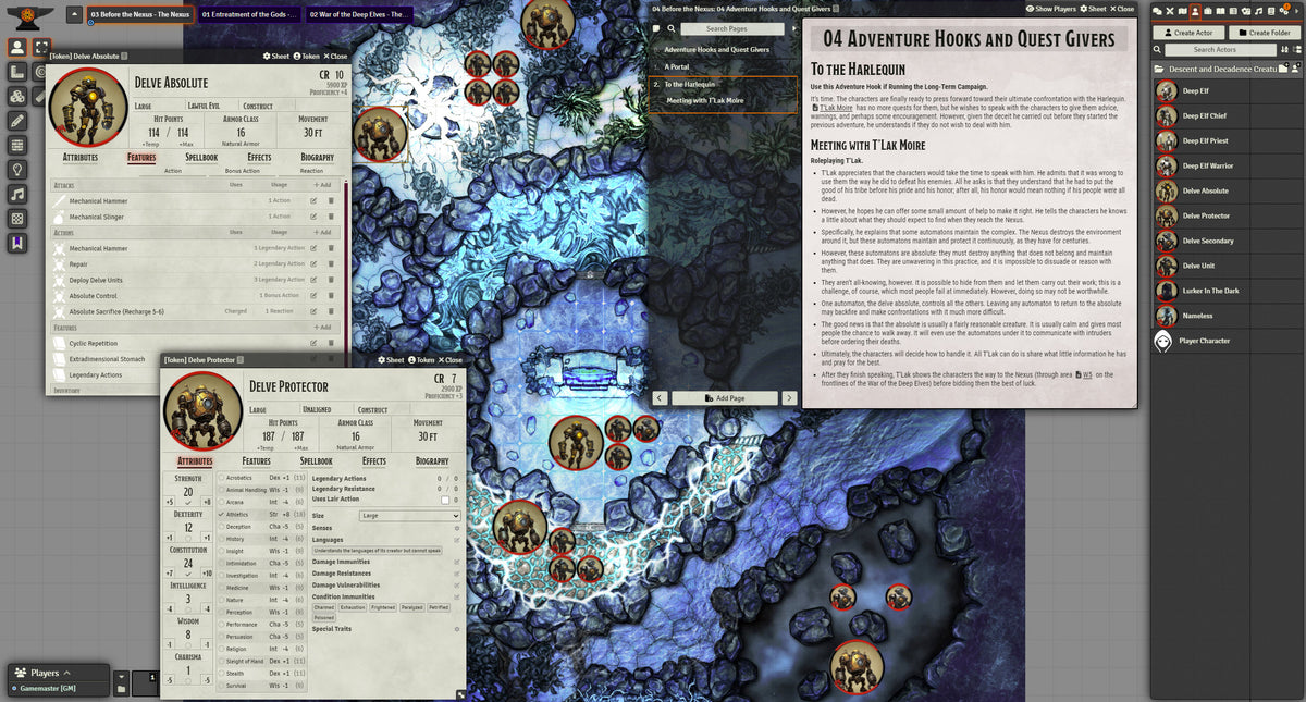 Descent & Decadence Foundry Module – The DM Lair