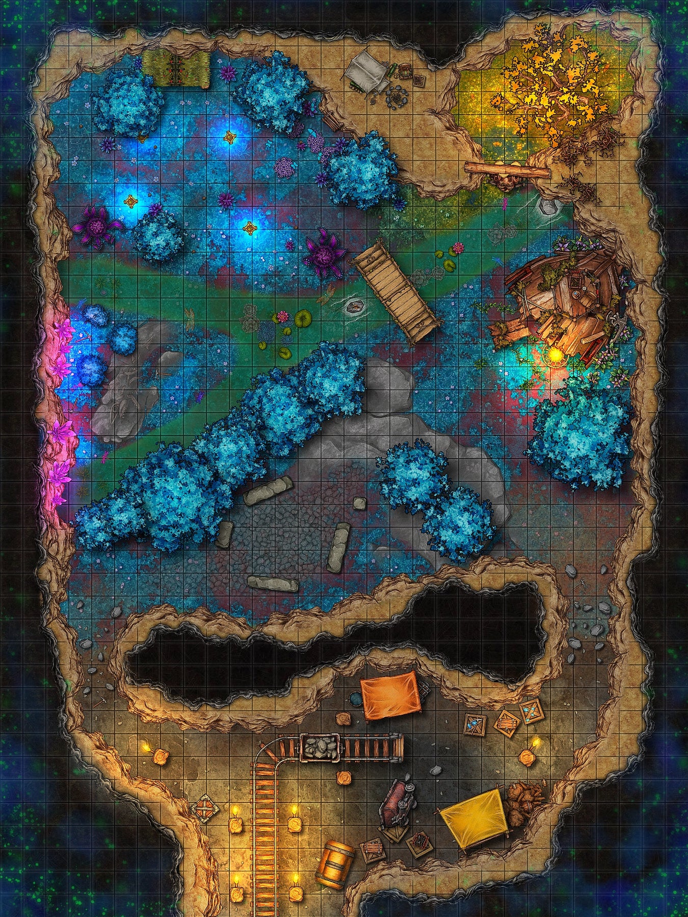 Map Pack #28 - Feywild – The DM Lair