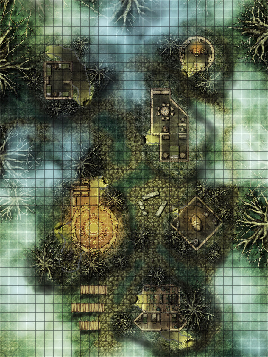 Map Pack #34 - Hag Lands – The DM Lair