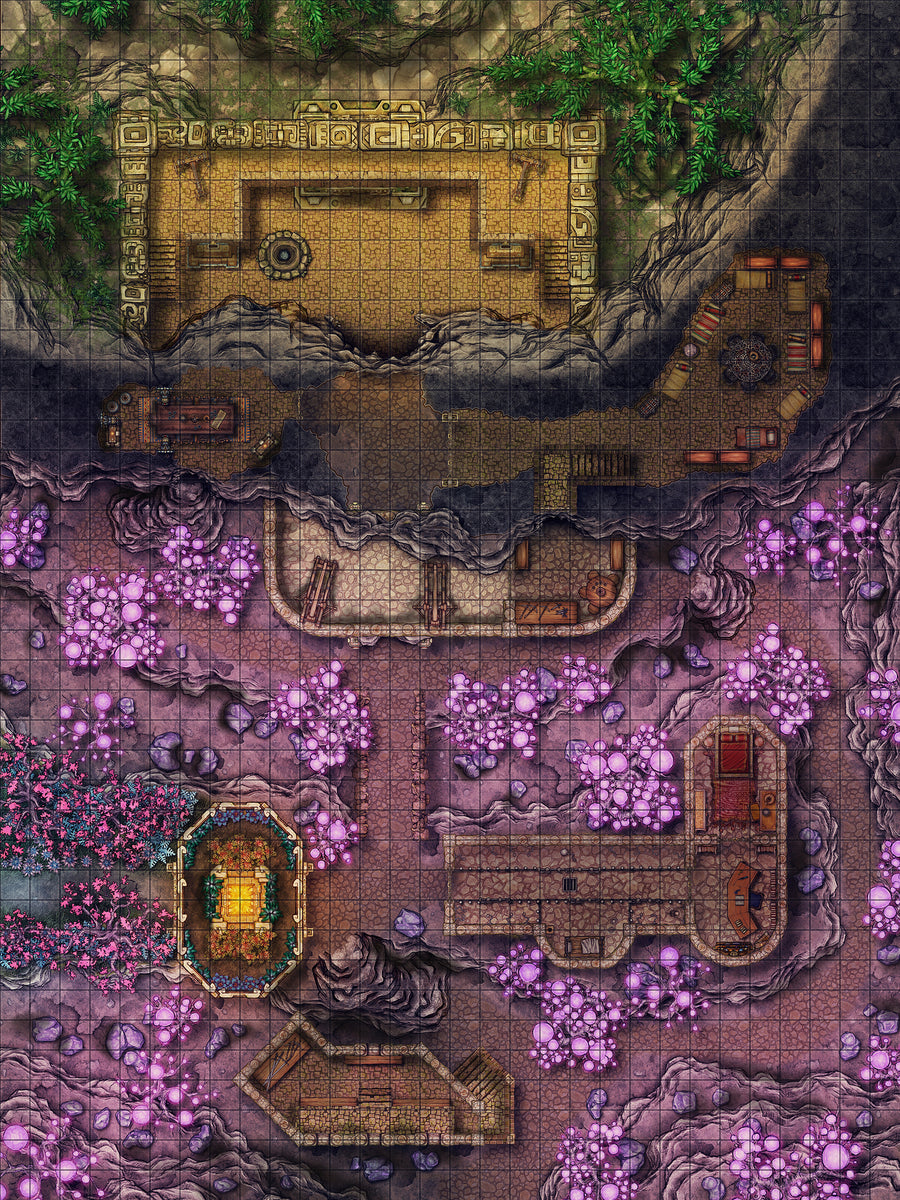 Map Pack #39 - Fey Caverns – The DM Lair