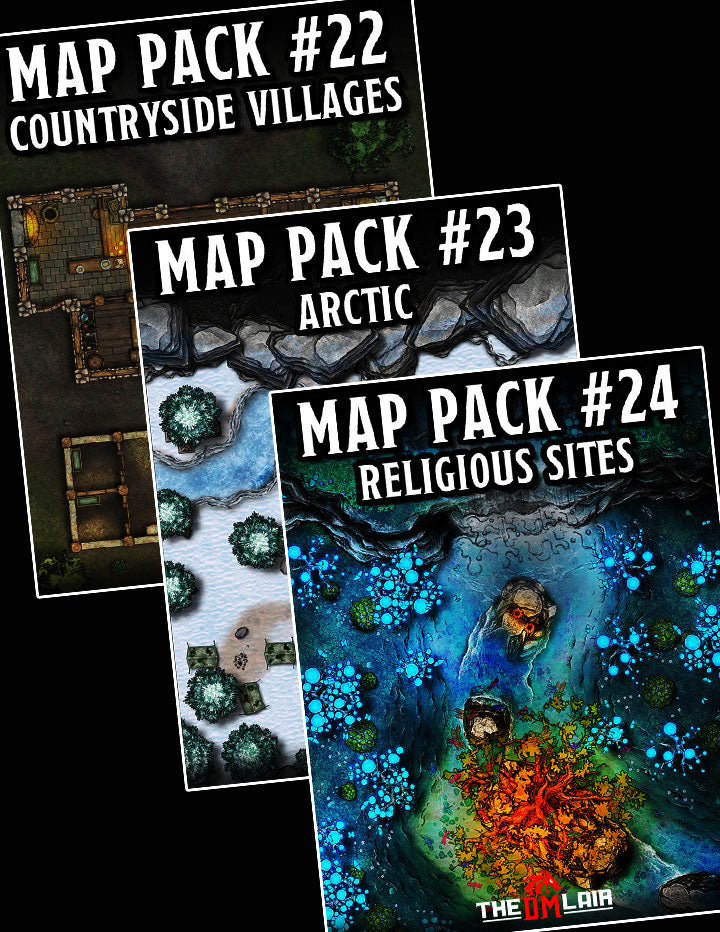 Maps Packet Map Pack Bundle #8 – The DM Lair