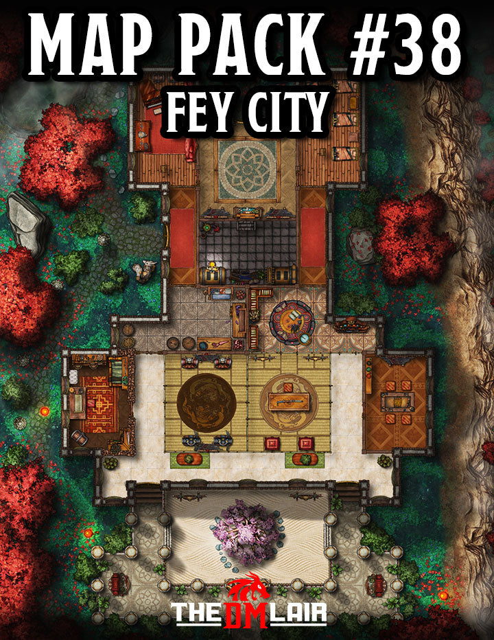 Map Pack #38 - Fey City – The DM Lair