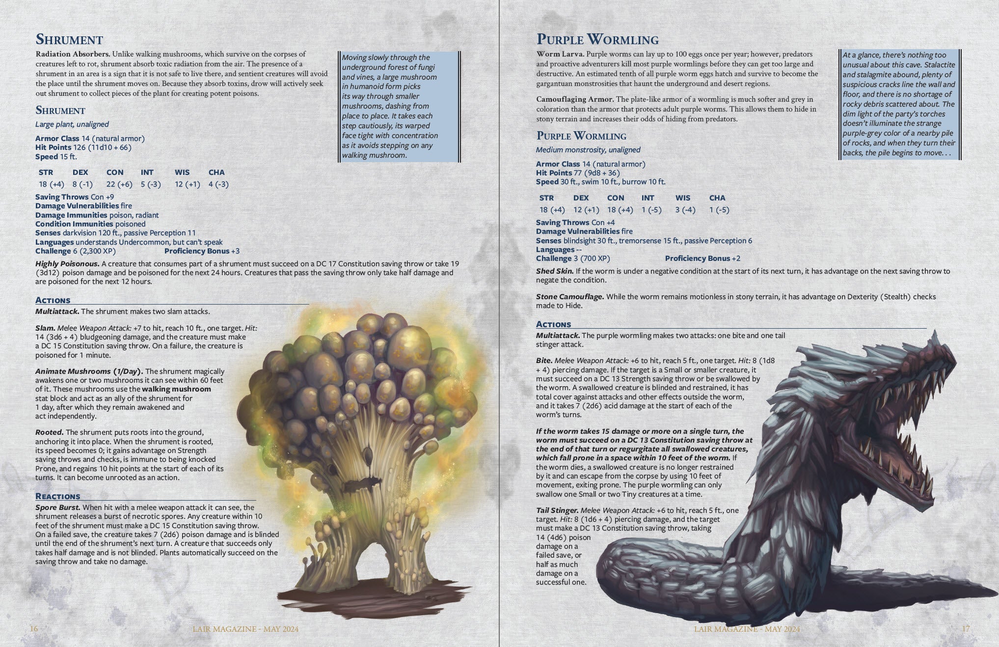 cave monsters dnd 5e Desperation & Darkness