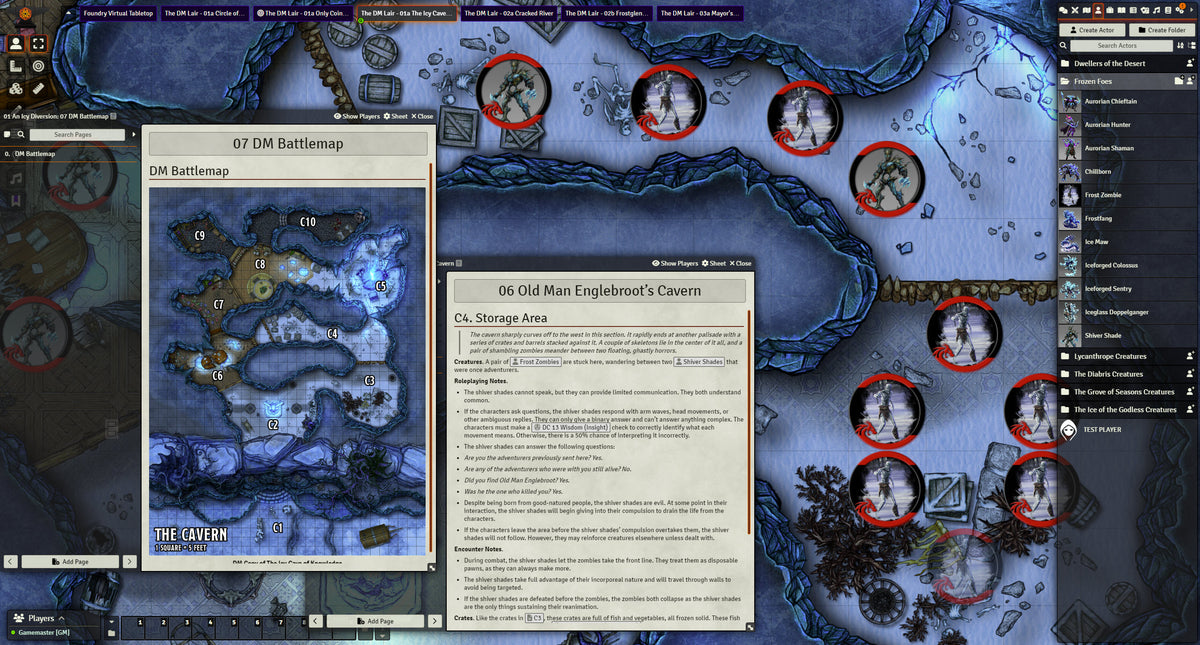 Replacements in the Ice Foundry Module – The DM Lair