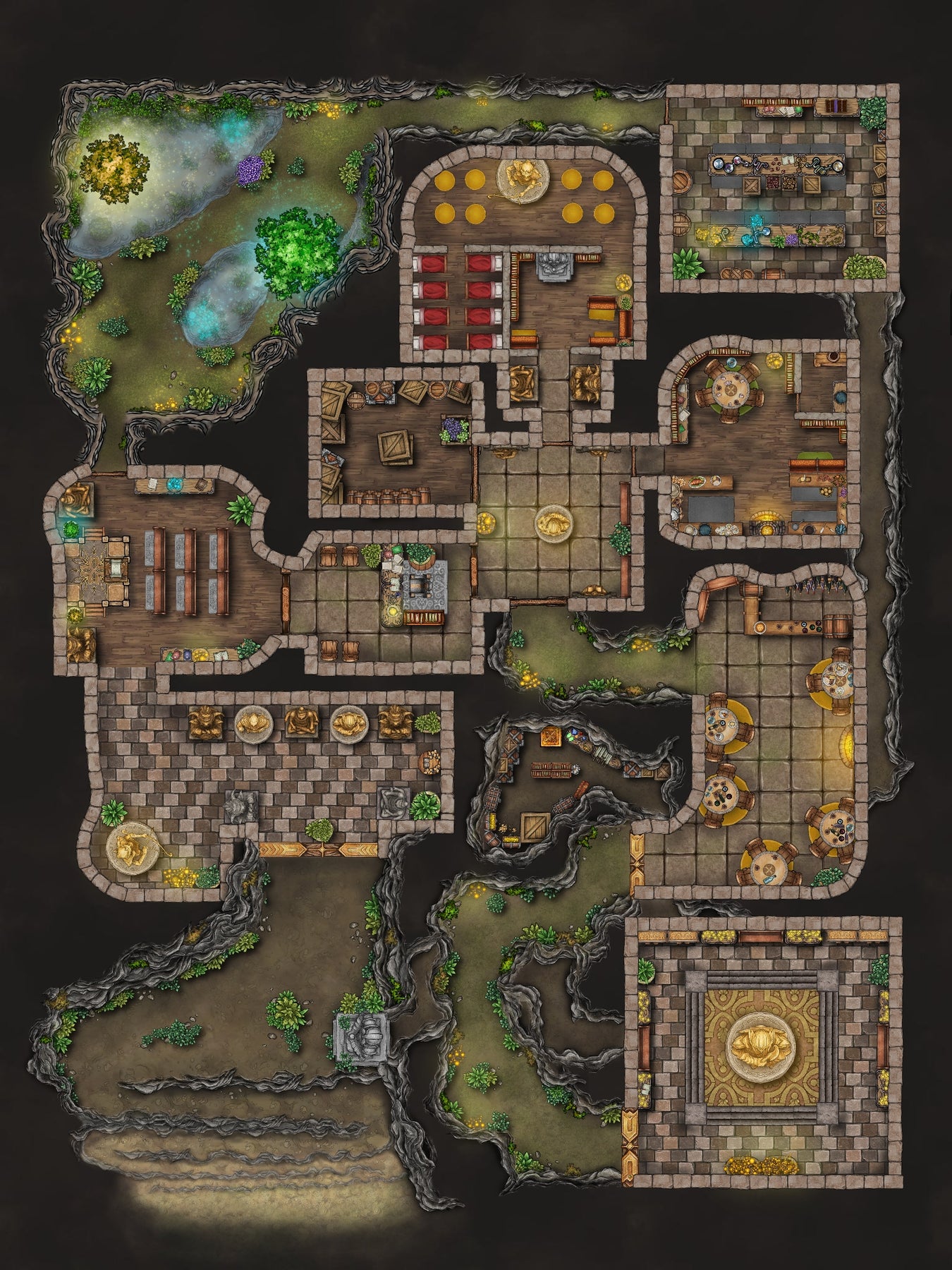 Map Pack Bundle #5 – The DM Lair