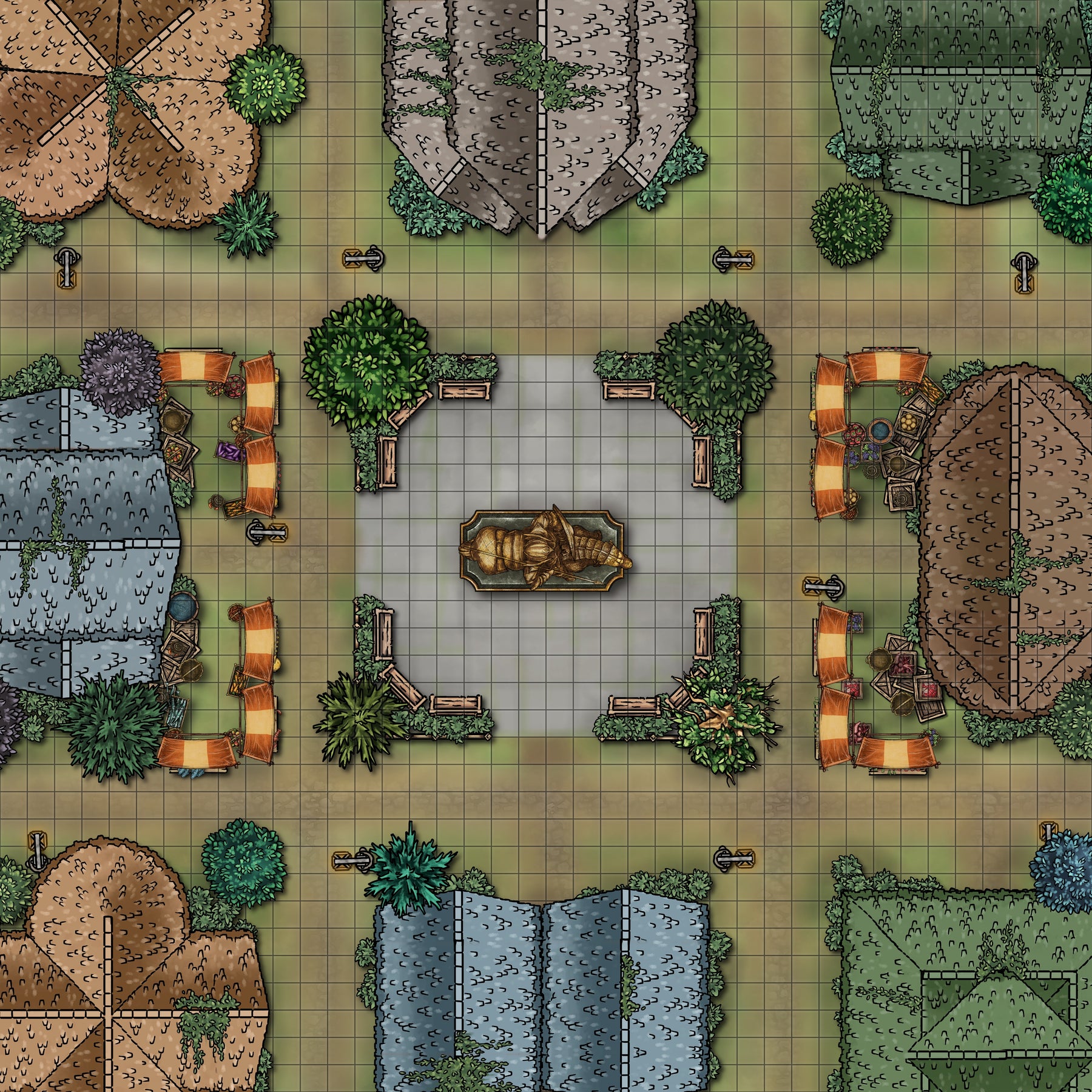 Map Pack #10 - Cities – The DM Lair