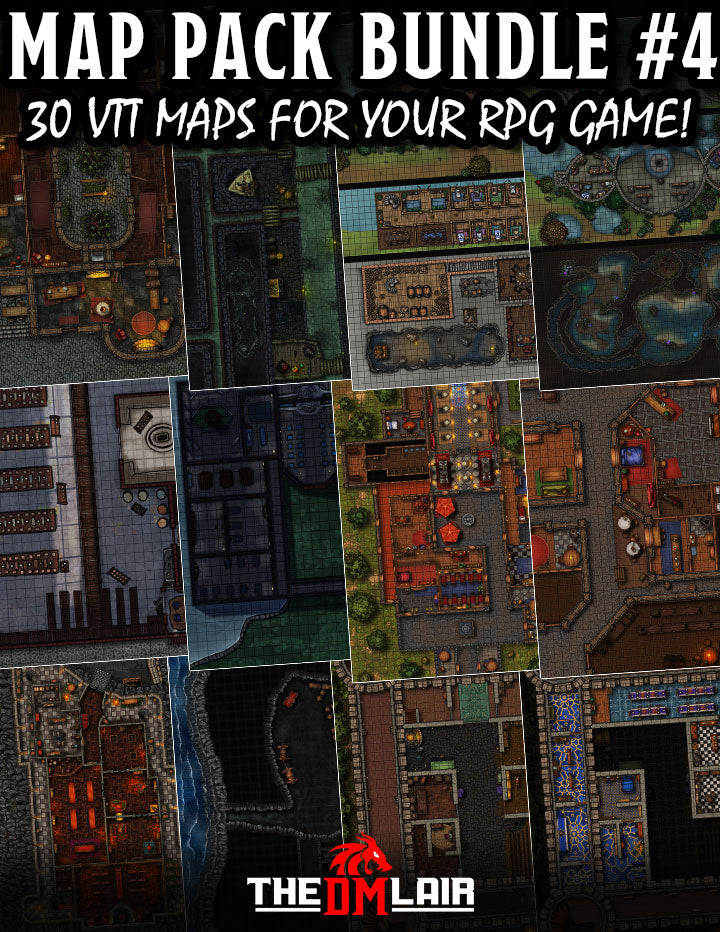 Map Pack Bundle #4 – The DM Lair