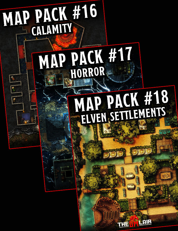 Maps Packet Map Pack Bundle #6 – The DM Lair