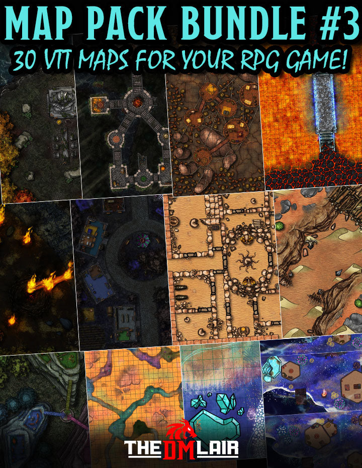 Map Pack Bundle #3 – The DM Lair