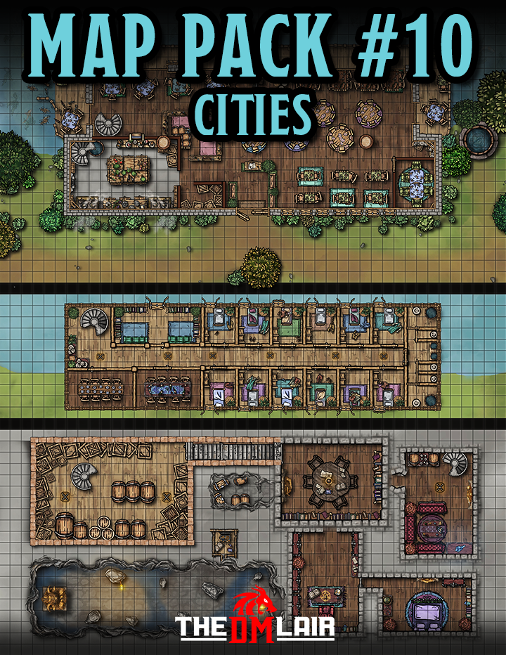 Map Pack #10 - Cities – The DM Lair