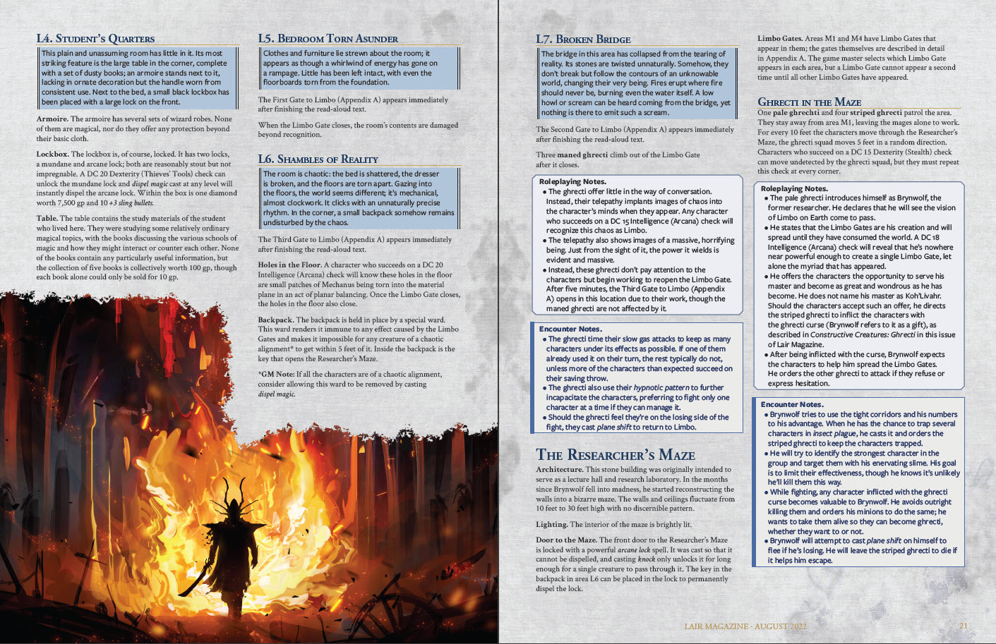 Opposition & Order - Lair Magazine #20, August 2022 Issue – The DM