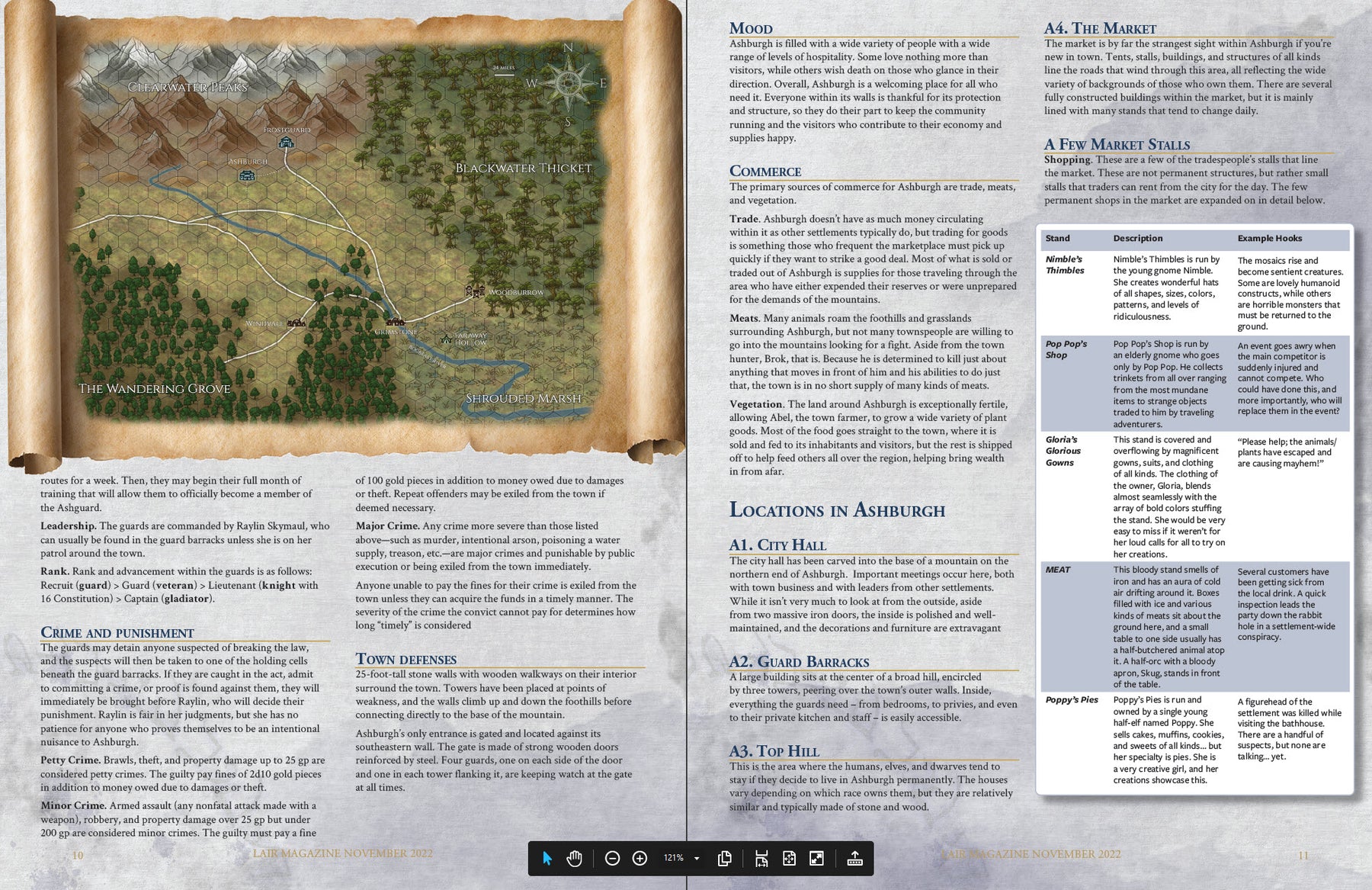 Warfare & Wizardry - Lair Magazine #23, November 2022 Issue – The DM Lair