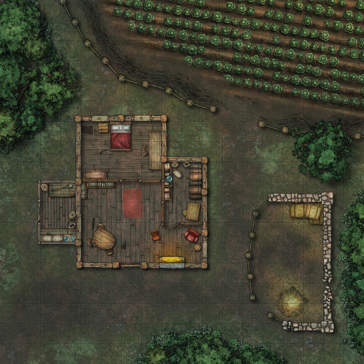 Map Pack #22 - Countryside Villages – The DM Lair