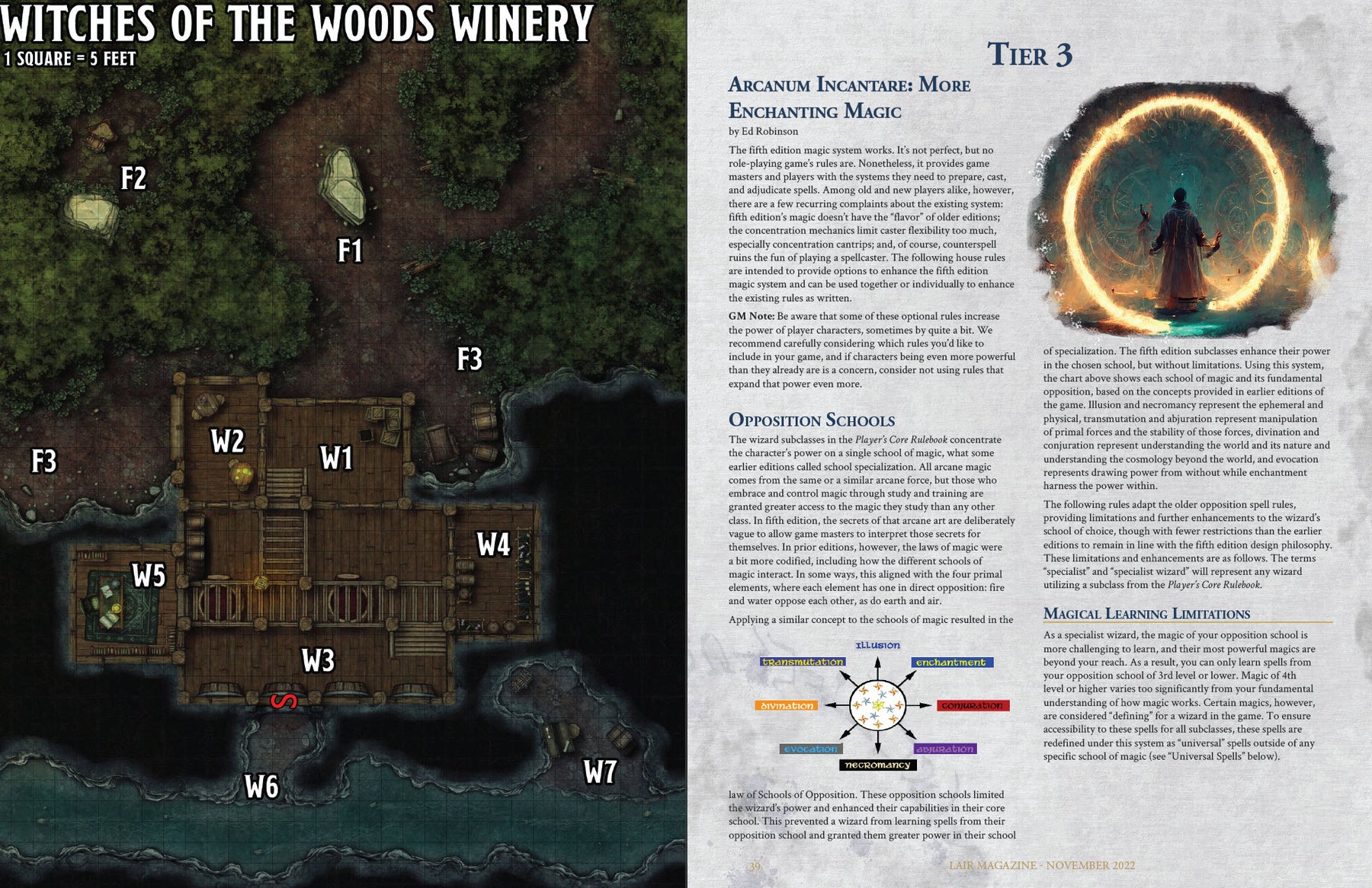 Warfare & Wizardry - Lair Magazine #23, November 2022 Issue – The DM Lair