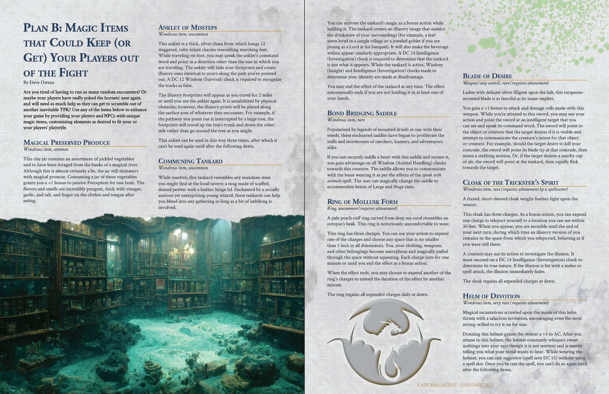 Prophecy & Power - Lair Magazine #25, January 2023 Issue – The DM Lair