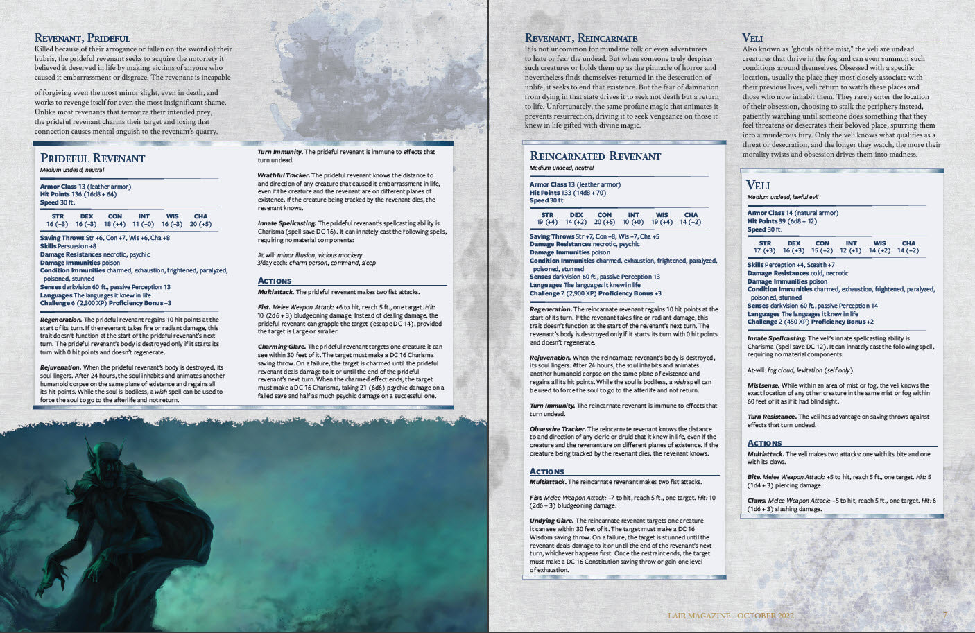 Heroes & Horror - Lair Magazine #22, October 2022 Issue – The DM Lair